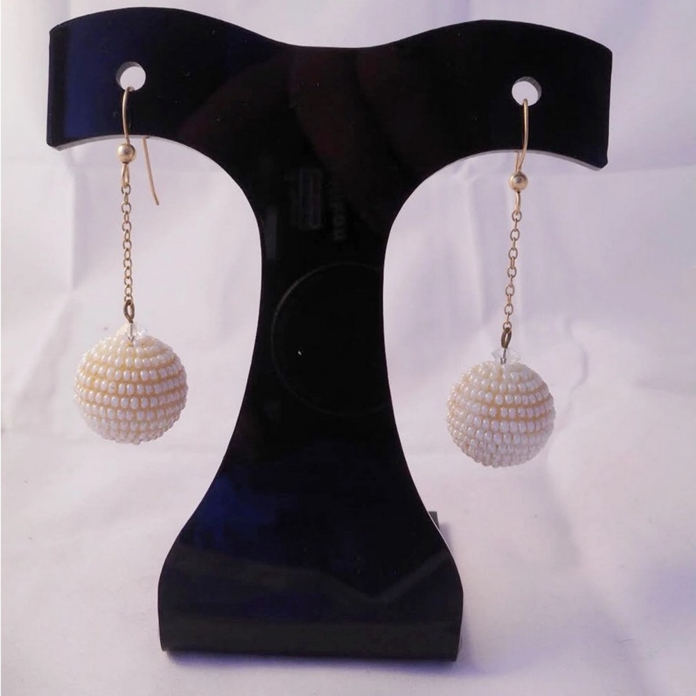 Vintage Ball Drop Earrings